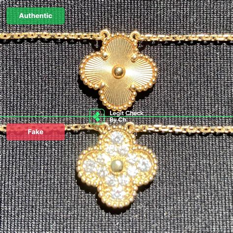 fake van cleef earrings vs real